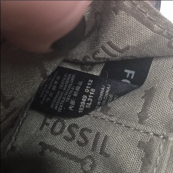 Fossil Hanover Top Zip Shoulder Bag Purse Lime - Picture 13 of 13